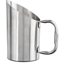 Pet Food Scoop One Cup Metallic Stainless Steel Scooper Comfort Handle CLOSEOUT - £16.62 GBP