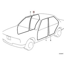 Door Seals Weatherstrip Seal Gaskets for BMW E46 98-05 3 SERIES 320 330 320 318 - $130.19