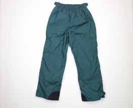 Vintage 90s Columbia Mens Medium Spell Out Wide Leg Snowboard Snow Pants Green - £47.44 GBP