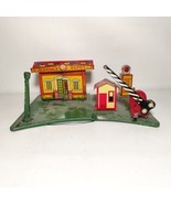 O Scale Marx Glendale Depot Tin Litho Train Station Crossing Set Vintage - $49.99