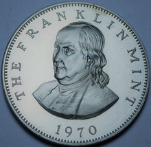 Benjamin Franklin Center Dedication Proof Medallion 38.5mm~Franklin Mint~Fr/Ship - £18.64 GBP