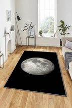 LaModaHome Area Rug Non-Slip - Smoked Moon Soft Machine Washable Bedroom... - $31.95+
