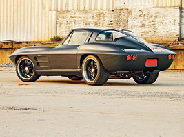1963 Chevy Corvette split window black 24X36 inch poster, sports car, mu... - £15.75 GBP
