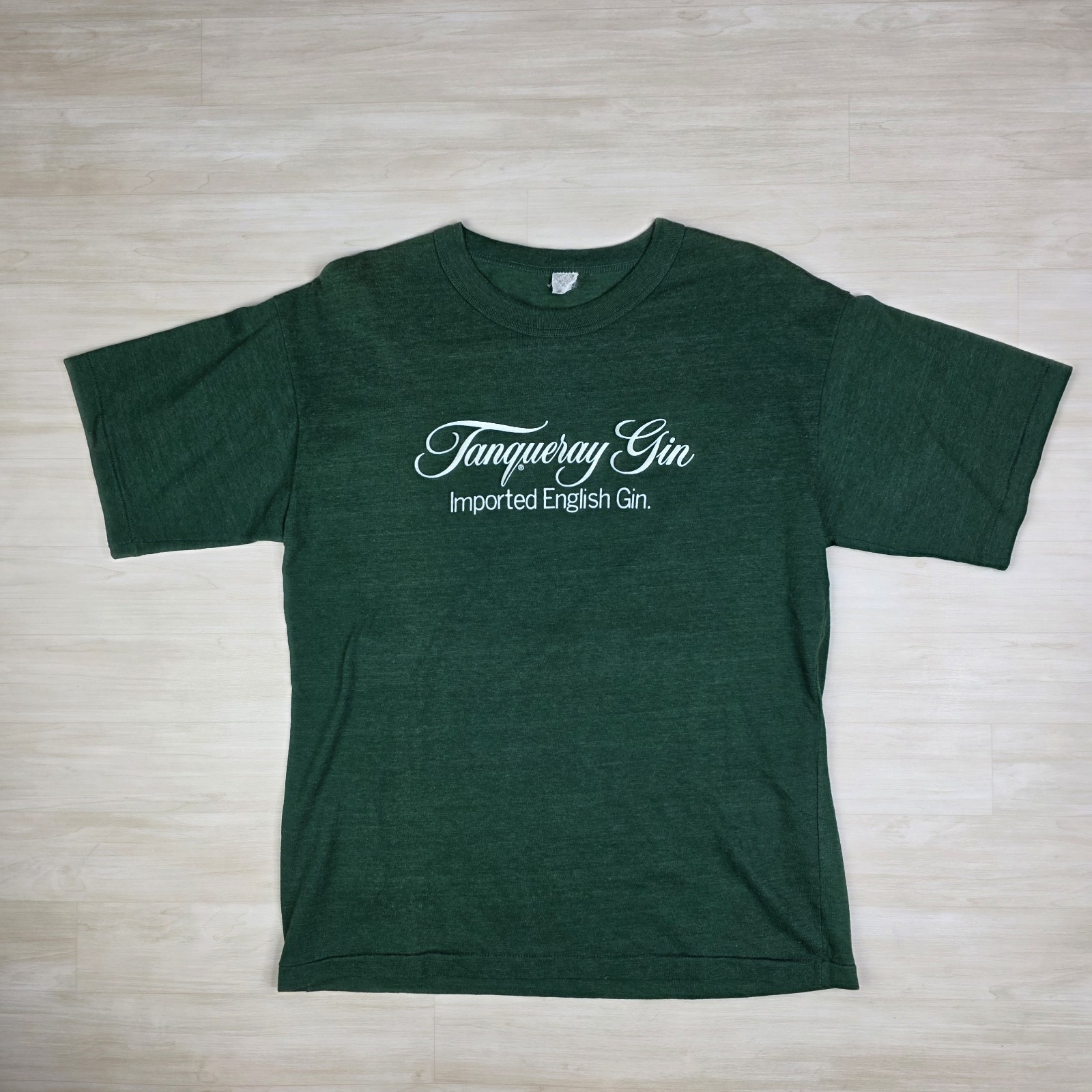 Vintage 80s Tanqueray Gin Single Stitch Shirt March of Dimes Single Stic... - £29.75 GBP