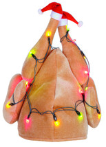 Beistle 1-Pack Plush Light-Up Christmas Turkey Hat (20742) - £76.75 GBP