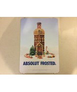 Absolut  Vodka Cardboard Sign Advertisement Bar Decor FROSTED  Distillery - $471.52 MXN