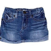 Guess Jeans Girls Denim Skirt/Skort Sz 5 Adjustable Waist - £7.50 GBP