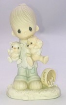 1979 Precious Moments Blessed are the Peacemakers Porcelain Figurine E-3107 - $12.19