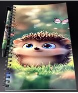 6X8 Notebook with Matching Pen - Hedgehog - $7.00