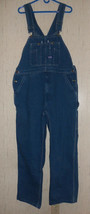 Excellent Mens Big Smith Denim Zip Fly Bib Overall Pants Size W38 L32 - £37.33 GBP