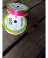 Two Pack Of Pink Satin Ribbon Rolls - $13.85 CAD