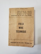 1948 Department of the Army Field Wire Technique Book FM 24-20 - $9.95