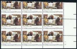 2052, MNH 20¢ Misperforated Freak Error Plate Block of 9 Stamps - Stuart... - £98.58 GBP