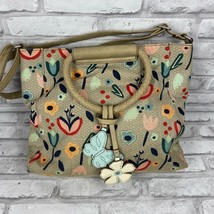 Relic Shoulder Bag Handbag Purse Canvas Brocade Floral Pattern Adjustable - $31.27