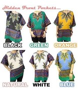 Womens Marijuana Cannabis Hemp Shirt American Dashiki 100% Cotton - £9.43 GBP