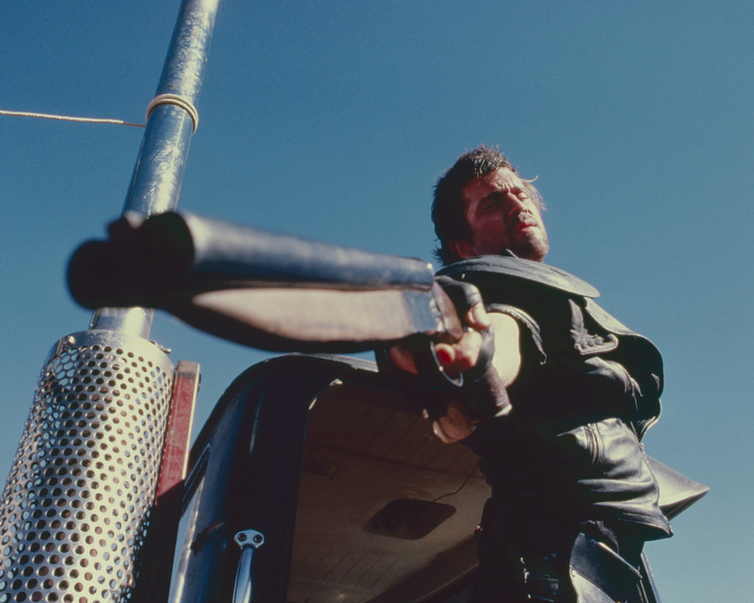 Primary image for  Mel Gibson in Mad Max 2 Pointing Shotgun Road Warrior 16x20 Canvas Giclee