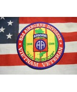 82D  AIRBORNE DIVISION VIETNAM VETERAN POCKET PATCH 4&quot; - $7.00