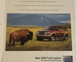 1999 Ford Explorer Vintage Print Ad Advertisement pa12 - $6.92