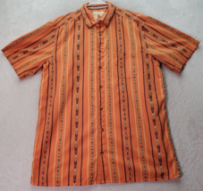 Territory Ahead Shirt Men Tall XL Multi Orange Southwestern Button Down Slit EUC - £21.29 GBP