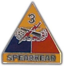 ARMY 3RD ARMORED DIVISION SPEARHEAD MILITARY PIN - $18.99