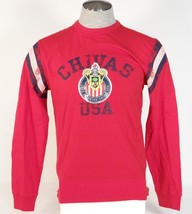 Adidas Originals Chivas USA Red Vintage Long Sleeve Tee T Shirt Mens NWT - £43.27 GBP