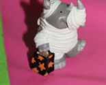 Rhino Mummy Trick Or Treat Merry Mini Keepsakes 1995 Figurine QFM8149 Ha... - $19.79