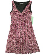 NWT Jones Wear Midi Dress Size 10 Pink Fit Flare Wedding Guest Summer Co... - $29.69