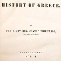 1860 Thirwall&#39;s History Of Greece Volume 2 Victorian 1st Edition HC AntiqueWHBS - £116.04 GBP