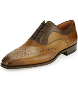 Latest Stylish Handmade Brogue Brown Wing Tip Oxford Formal Shoe Genuine... - £110.12 GBP