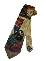 NEW CHICAGO BEARS NECKTIE TIE EXTRA LONG BIG AND TALL 100% SILK EAGLES W... - $12.82