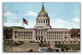 City Hall Building San Francisco California CA DB Postcard W4 - £1.53 GBP