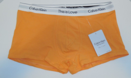Calvin Klein Mens XL Cotton Stretch This Is Love Trunk Underwear Orange ... - £15.53 GBP