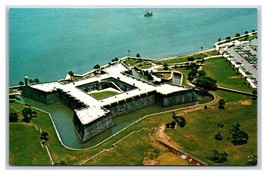 Castillo De San Marcos Aerial View St Augustine Florida UNP Chrome Postc... - $1.73