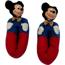 VTG MICKEY MOUSE Disney Kid&#39;s SLIPPERS Carousel by Guy SIZE INFANT L Ful... - $238.87 MXN