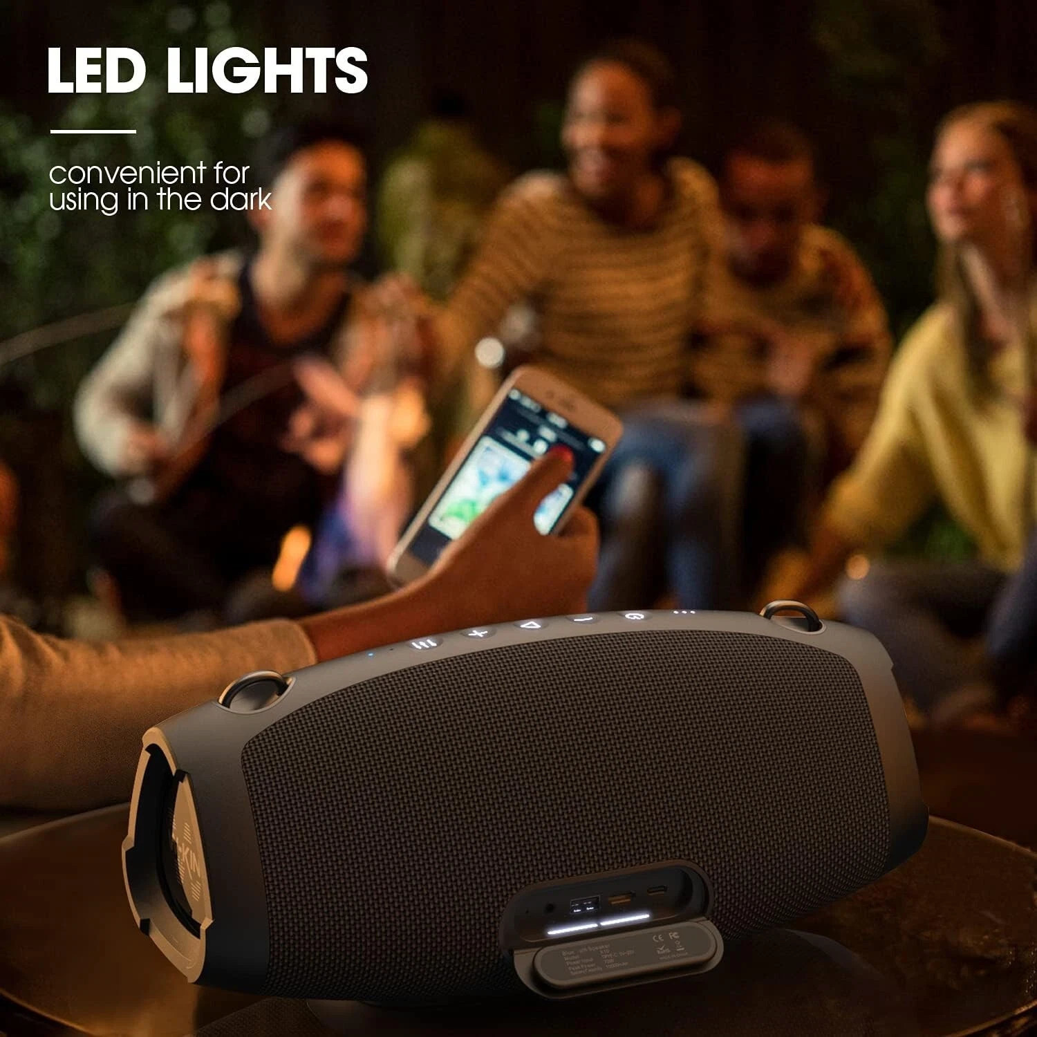 W-KING X10 Portable Loud Bluetooth Speaker 120W PEAK 70W Waterproof Outdoor Item image 4