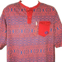 Enyce Tribal Hip Hop Loud XXL Henley Shirt size 2XL Mens Sean Combs Ligh... - $24.03