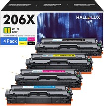 Replacement 4 Pack High Yield 206X 206A Toner Cartridges (With Chip) For, 4P). - £275.42 GBP