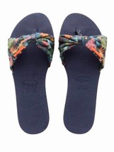 Havaianas tropical print strap flip flop in Navy - £25.58 GBP