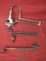 Vintage 1900&#39;s Ornate Gas Lights &amp; Assorted Parts Ready To Restore or Parts - £39.46 GBP