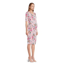 Time and Tru Women’s Maternity Ruched Dress, Size XL (16-18) Color Pink - $17.81