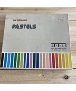 Koss 24 Square Soft Chalk Pastels in Box Artist Vintage Made in Korea Un... - $20.37 CAD