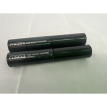 Lot of 2 Clinique High Impact Mascara 01 Black 0.14oz Travel Size Make U... - £7.83 GBP