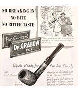 1947 Dr Grabow Tobacco Pipes Tru Grain Advertisement Vintage Smoking E8E - $24.99