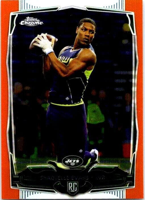 2014 Topps Chrome - Shaquelle Evans #132 Orange Refractor (RC) - £1.18 GBP