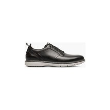 Stacy Adams Sync Plain Toe Elastic Lace Up Sneaker Shoes Leather Black 25662-001 image 2