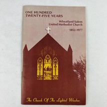 Wheatland Salem United Methodist Church 1852-1977 125 Year Memorial Program Book - £11.86 GBP