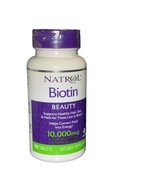 Natrol Biotin 10,000 mcg Maximum Strength Tablet  Hair - 100 Count Exp 0... - £11.74 GBP