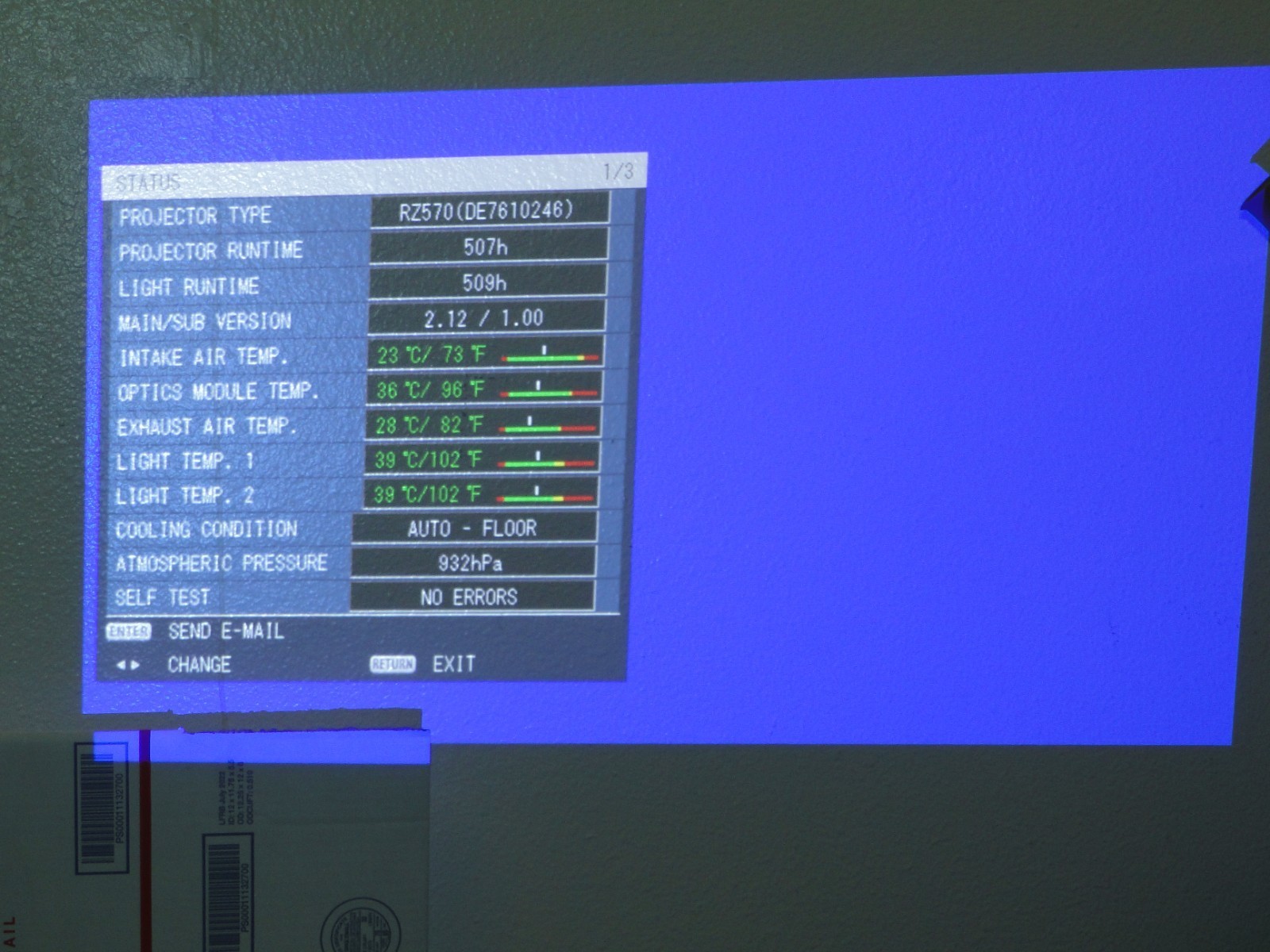 Panasonic DLP Projector PT-RZ570B 509 HOURS Item image 2