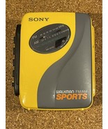Sony Sports Walkman WM-SXF30 Yellow FM/AM Radio / Personal Cassette Play... - $19.34 CAD