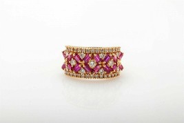 2.50CT Baguette Cut Pink Ruby 14K Yellow Gold Over Wedding Exclusive Pretty Band - £74.73 GBP